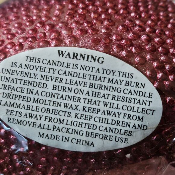New England Patriots NFL Wax Football Shape Candle new with box wear - Picture 4 of 5